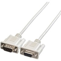Seriell Anschlusskabel [1x D-SUB-Stecker 9pol. - 1x D-SUB-Buchse 9pol.] 10.00 m Grau - Roline von ROLINE