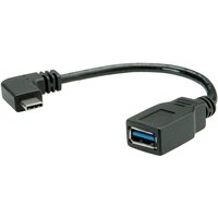 USB-Kabel usb 3.2 Gen1 (usb 3.0 / usb 3.1 Gen1) usb-c® Stecker, usb-a Buchse 0.15 m Schwarz - Roline von ROLINE