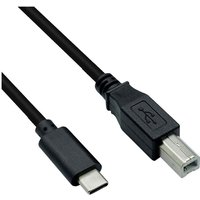 USB-Kabel usb 2.0 usb-c® Stecker, usb-b Stecker 1.80 m Schwarz Geschirmt 8336-02-11 - Roline von ROLINE