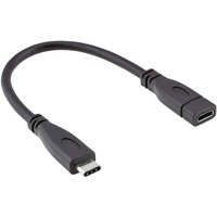 USB-Kabel usb 3.2 Gen2 (usb 3.1 Gen2) usb-c® Stecker, usb-c® Buchse 0.15 m Schwarz Geschirmt - Roline von ROLINE