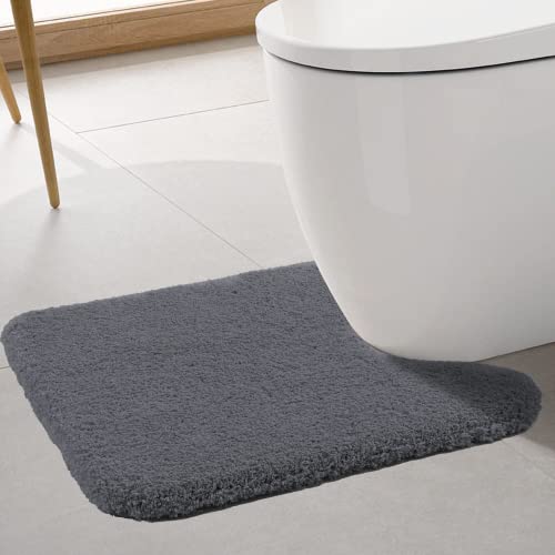 ROLIZOE WC Vorleger mit Ausschnitt Extrem Dicker WC Teppich rutschfest Klovorleger Hochsaugfähige Stand WC-Vorleger Super Weich Toilette Badteppich Mikrofaser 50 x 60cm, Dunkelgrau ROLIZOE WC Vorleger mit Ausschnitt Extrem Dicker WC Teppich rutschfest Klovorleger Hochsaugfähige Stand WC-Vorleger Super Weich Toilette Badteppich Mikrofaser 50 x 60cm, Dunkelgrau von ROLIZOE