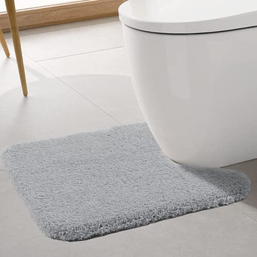 ROLIZOE WC Vorleger mit Ausschnitt Extrem Dicker WC Teppich rutschfest Klovorleger Hochsaugfähige Stand WC-Vorleger Super Weich Toilette Badteppich Mikrofaser 50 x 60cm, Hellgrau ROLIZOE WC Vorleger mit Ausschnitt Extrem Dicker WC Teppich rutschfest Klovorleger Hochsaugfähige Stand WC-Vorleger Super Weich Toilette Badteppich Mikrofaser 50 x 60cm, Hellgrau von ROLIZOE