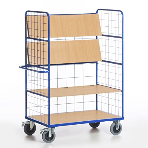 Rollcart Hohe Gitter Klapp-Etagenwagen, 08-7818 Rollcart Hohe Gitter Klapp-Etagenwagen, 08-7818 von ROLLCART