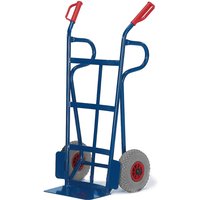 Rollcart Sackkarre -966- mit nach hinten gewölbtem Flacheisen an Schaufel 1250mm hoch Luftbereifung Rollcart Sackkarre -966- mit nach hinten gewölbtem Flacheisen an Schaufel 1250mm hoch Luftbereifung von ROLLCART