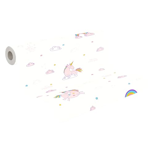 ROLLER A.S.Creation Papiertapete - Einhorn - weiß-rosa - 10 Meter von A.S. Création