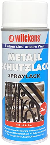 Wilckens Metall Schutzlack Spray 2 in 1, weiß, 400 ml 15991000140 von Wilckens