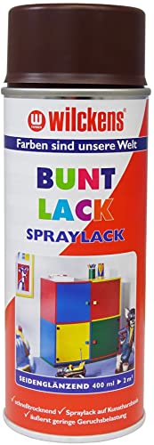 Wilckens Spraylack Buntlack Seidenglanz, 400 ml, RAL 8017 Schokoladenbraun von Wilckens