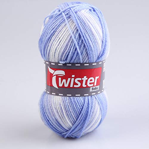 ROLLER Wolle Twister Baby - Himmel - gefleckt - 50g von ROLLER
