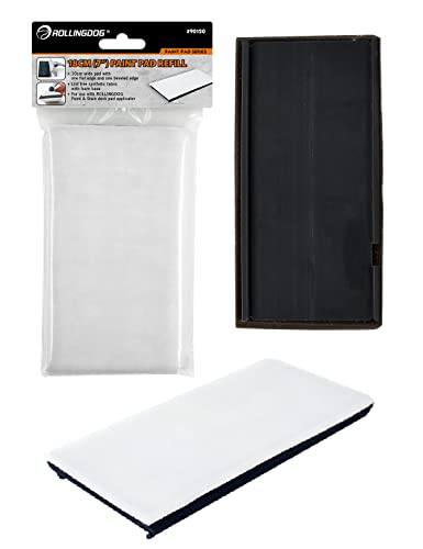 ROLLINGDOG Farbpad Nachfüllpackung 7“ (18cm) für Wände und Decken Glattstrich, Emulsion und Glanz von ROLLINGDOG