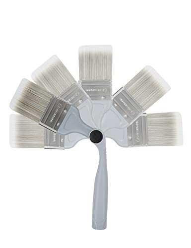 ROLLINGDOG 6,3 cm Malerpinsel FlachPinsel mit verstellbarem langem Griff für Treppenhauswand, Decke, Schneiden in Malerei ROLLINGDOG 6,3 cm Malerpinsel FlachPinsel mit verstellbarem langem Griff für Treppenhauswand, Decke, Schneiden in Malerei von ROLLINGDOG