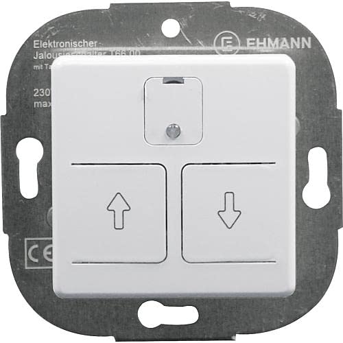 Rollo Comfort Programmierbarer Jalousieschalter Einbaugerät mit Zentralplatte 100119 reinweiß Rollo Comfort Programmierbarer Jalousieschalter Einbaugerät mit Zentralplatte 100119 reinweiß von Homry