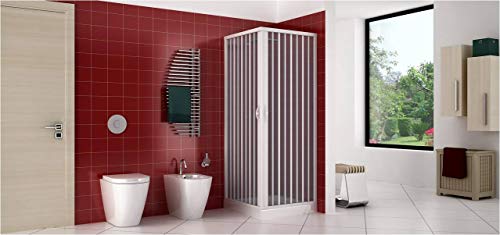 Duschkabine, 75 x 75 cm, aus PVC, Modell Aquarium mit zentraler Öffnung Weiß Duschkabine, 75 x 75 cm, aus PVC, Modell Aquarium mit zentraler Öffnung Weiß von ROLLPLAST PINTO