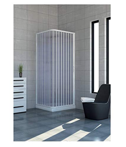 PVC Duschkabine 70x90 mit seitlicher Öffnung Mod. Acquario von ROLLPLAST PINTO