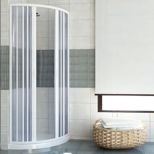 ROLLPLAST PINTO PVC Duschkabine Viertelkreis 90x90 mit zentraler Öffnung Mod. Scorpione von ROLLPLAST PINTO