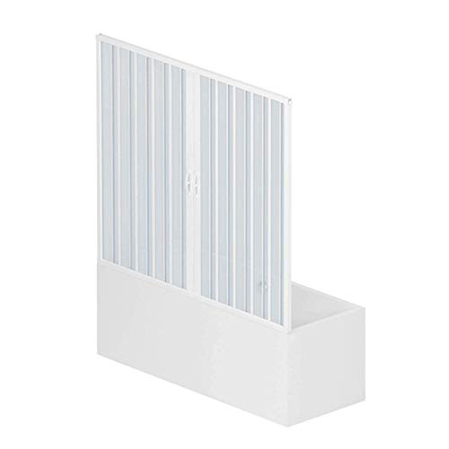 ROLLPLAST PINTO PVC Badewannefaltwand 140 cm mit zentraler Öffnung Mod. Nina von ROLLPLAST PINTO
