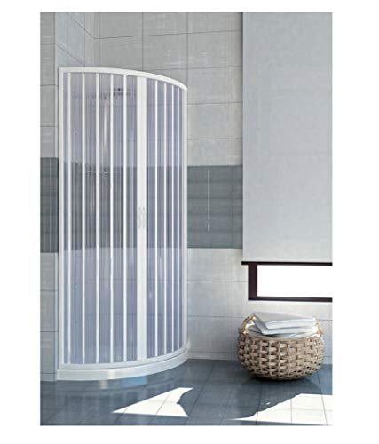 ROLLPLAST PINTO PVC Duschkabine Viertelkreis 80x80 mit zentraler Öffnung Mod. Scorpione von ROLLPLAST PINTO