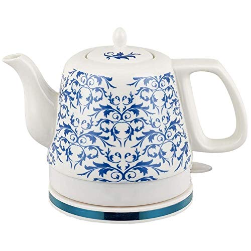 Keramik-Wasserkocher, kabellose Wasser-Teekanne, Teekanne im Retro-Stil, 1,2 l, 1000 W, wasserfest, für schnellen Tee (Farbe: D) (E) von ROLTIN