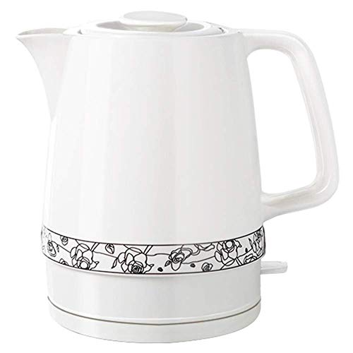 Keramik-Wasserkocher, kabellose Wasser-Teekanne, Teekanne im Retro-Stil, 1,7 l Krug, 1850 W, wasserschnell für Tee, schnell (Farbe: B) (A) von ROLTIN