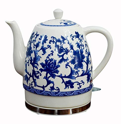 Wasserkocher, Keramik-Wasserkocher, kabellos, Teekanne, Retro-Teekanne, 1,8 l, 1000 W, Wasser schnell für schnellen Tee (Farbe: B) (B) von ROLTIN