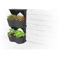 Romberg BOQUBE Flexi Garden, 2er Set Vertikales und horizontales Pflanzsystem, 52 x 20 x 26 cm horizontal aufgebaut, 26 x 20 x 52 cm vertikal von ROMBERG