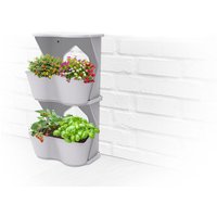 Romberg BOQUBE Flexi Garden, 2er Set Vertikales und horizontales Pflanzsystem, 52 x 20 x 26 cm horizontal aufgebaut, 26 x 20 x 52 cm vertikal von ROMBERG