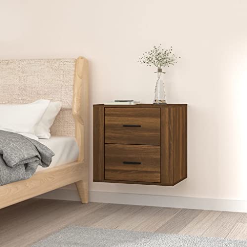 Elegant Design Wand Nachttisch aus Holzwerkstoff mit Stauraum und Stabiler Oberplatte für Schlafzimmer Elegant Design Wand Nachttisch aus Holzwerkstoff mit Stauraum und Stabiler Oberplatte für Schlafzimmer von ROMHZKS
