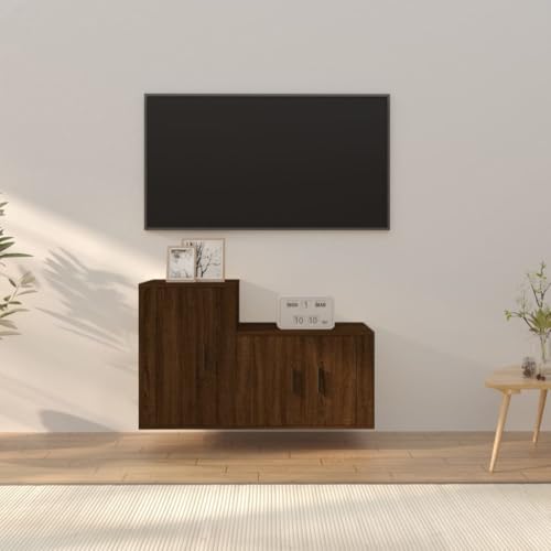 ROMHZKS 2-TLG. TV-Schrank-Set Braun Eichen-Optik Holzwerkstoff tv unterschrank wohnzimmerschrank Sideboard Wohnzimmer tv Cabinet ROMHZKS 2-TLG. TV-Schrank-Set Braun Eichen-Optik Holzwerkstoff tv unterschrank wohnzimmerschrank Sideboard Wohnzimmer tv Cabinet von ROMHZKS