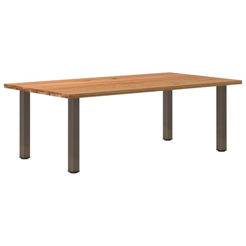 Esstisch Hellbraun Esszimmer Dinner Table für Innenraum 220x120x74 cm Massivholz Eiche Rechteckig Esstisch Hellbraun Esszimmer Dinner Table für Innenraum 220x120x74 cm Massivholz Eiche Rechteckig von ROMHZKS