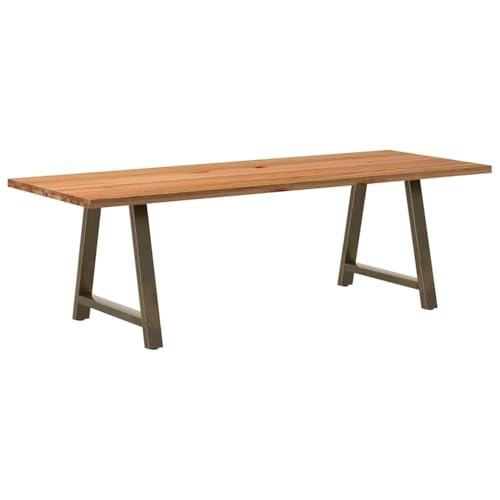 ROMHZKS Esstisch Hellbraun Speisetisch Tisch für Küche für Küche 240x90x74 cm Massivholz Eiche Rechteckig von ROMHZKS