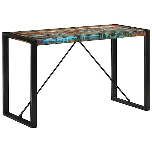 ROMHZKS Esstisch Speisetisch Dinner Table für Innenraum 120x55x76 cm Altholz Massiv von ROMHZKS