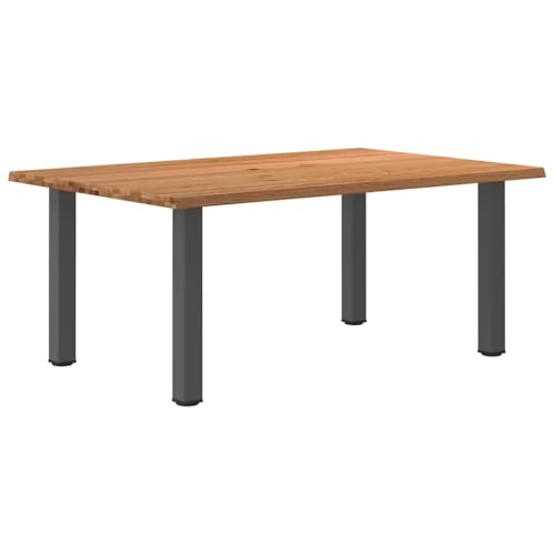 Esstisch mit Baumkanten Familientisch Pflegeleichter Tisch für Küche 180x120x74 cm Massivholz Eiche Rechteck Esstisch mit Baumkanten Familientisch Pflegeleichter Tisch für Küche 180x120x74 cm Massivholz Eiche Rechteck von ROMHZKS