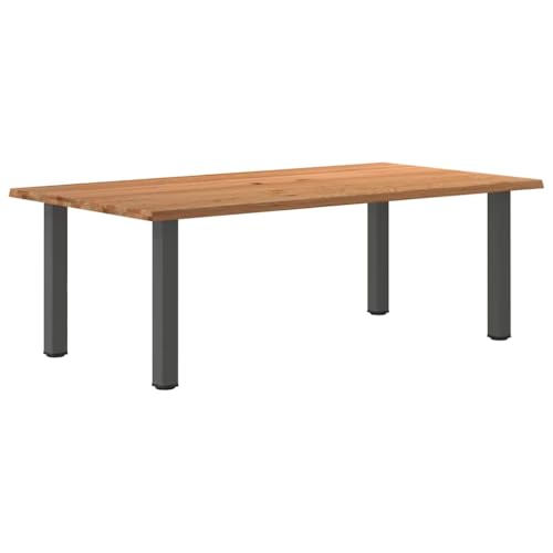 Esstisch mit Baumkanten Tisch für Küche Dinner Table für Innenraum 220x120x74 cm Massivholz Eiche Rechteck Esstisch mit Baumkanten Tisch für Küche Dinner Table für Innenraum 220x120x74 cm Massivholz Eiche Rechteck von ROMHZKS