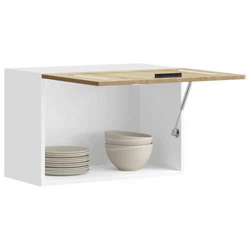 ROMHZKS Küchen-Hängeschrank Porto Sonoma-Eiche Holzwerkstoff Platzsparender Küchen-Eckunterschrank mit Stauraum und verstellbaren Füßen von ROMHZKS