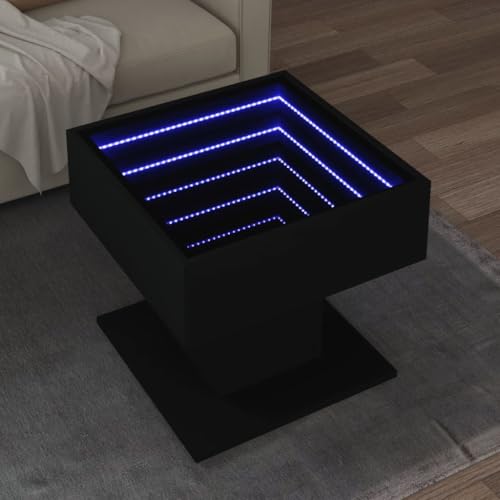 ROMHZKS LED Infinity Spiegel Couchtisch mit RGB Beleuchtung, Beistelltisch Kaffeetisch aus Holzwerkstoff für Wohnzimmer Schlafzimmer ROMHZKS LED Infinity Spiegel Couchtisch mit RGB Beleuchtung, Beistelltisch Kaffeetisch aus Holzwerkstoff für Wohnzimmer Schlafzimmer von ROMHZKS