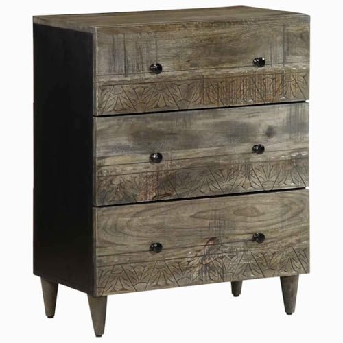 ROMHZKS Massives Mangoholz Sideboard mit Stauraum, Küchenschrank oder Badschrank für Wohnbereich von ROMHZKS