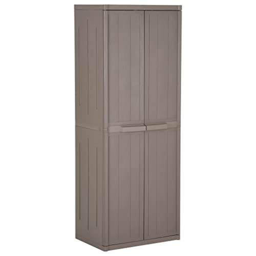ROMHZKS PP Lagerschrank mit 4 Böden, Aufbewahrungsschrank für Terrasse und Garten, langlebig & leicht zu reinigen ROMHZKS PP Lagerschrank mit 4 Böden, Aufbewahrungsschrank für Terrasse und Garten, langlebig & leicht zu reinigen von ROMHZKS