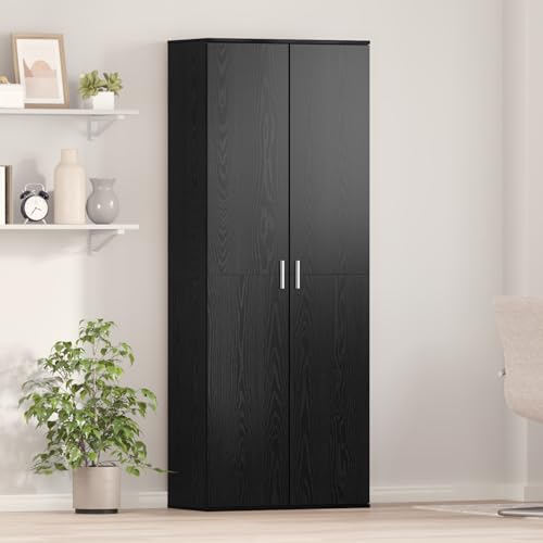 ROMHZKS Schwarzeiche Highboard 180 cm mit 4 verstellbaren Regalen - Modernes Sideboard aus Holzwerkstoff für Wohnzimmer und Büro ROMHZKS Schwarzeiche Highboard 180 cm mit 4 verstellbaren Regalen - Modernes Sideboard aus Holzwerkstoff für Wohnzimmer und Büro von ROMHZKS