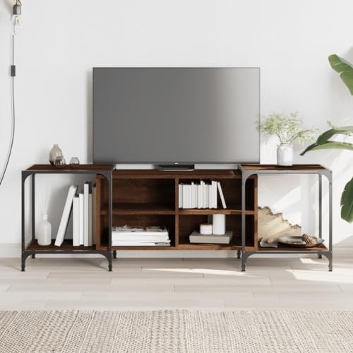 ROMHZKS TV-Schrank Braun Eichen-Optik HiFi Rack tv Bank Sideboard tv hängeschrank 153x37x50 cm Holzwerkstoff ROMHZKS TV-Schrank Braun Eichen-Optik HiFi Rack tv Bank Sideboard tv hängeschrank 153x37x50 cm Holzwerkstoff von ROMHZKS
