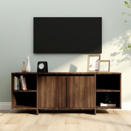 ROMHZKS TV-Schrank Braun Eichen-Optik Konsolentisch mit Schubladen wohnzimmerschrank tv Board Fernsehtisch 130x35x50 cm Holzwerkstoff ROMHZKS TV-Schrank Braun Eichen-Optik Konsolentisch mit Schubladen wohnzimmerschrank tv Board Fernsehtisch 130x35x50 cm Holzwerkstoff von ROMHZKS