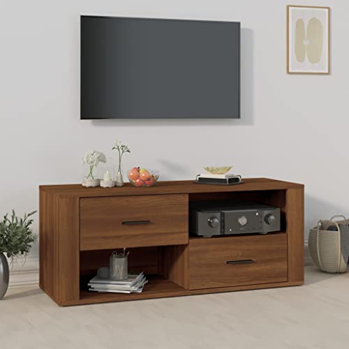 ROMHZKS TV-Schrank Braun Eichen-Optik Sideboard hängend Fernsehtisch wohnzimmerschrank HiFi Rack 100x35x40 cm Holzwerkstoff ROMHZKS TV-Schrank Braun Eichen-Optik Sideboard hängend Fernsehtisch wohnzimmerschrank HiFi Rack 100x35x40 cm Holzwerkstoff von ROMHZKS