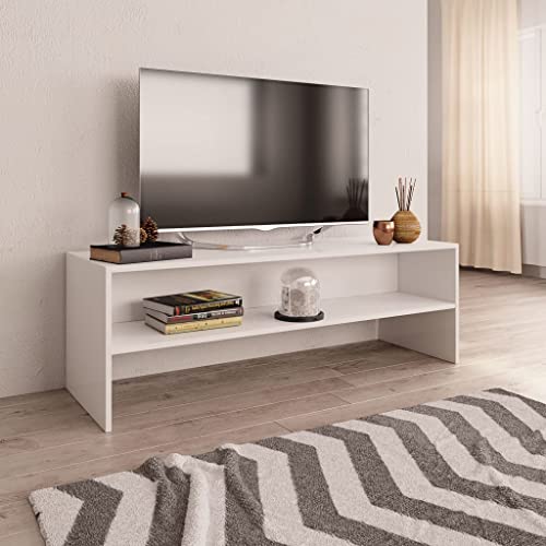 ROMHZKS TV-Schrank Weiß tv Cabinet Konsolentisch mit Schubladen Fernsehtisch tv unterschrank 120x40x40 cm Holzwerkstoff von ROMHZKS