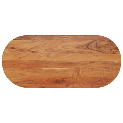 ROMHZKS Tischplatte 110x50x3,8 cm Oval Massivholz Akazie Wohnzimmertischplatte Küchentischplatte Echtholzplatte für Schreibtisch Esstisch ROMHZKS Tischplatte 110x50x3,8 cm Oval Massivholz Akazie Wohnzimmertischplatte Küchentischplatte Echtholzplatte für Schreibtisch Esstisch von ROMHZKS