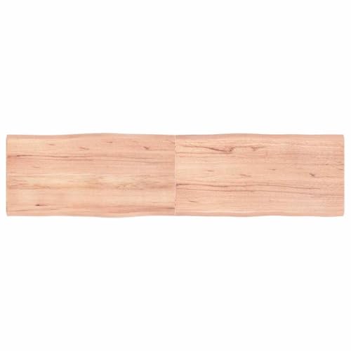 ROMHZKS Tischplatte 160x40x(2-4) cm Massivholz Behandelt Baumkante DIY Holzplatte Küchentischplatte Wohnzimmertischplatte für Schreibtisch Arbeitsplatte von ROMHZKS