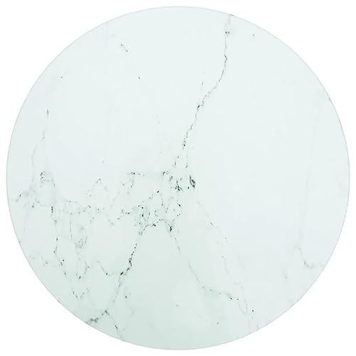 ROMHZKS Tischplatte Weiß Ø30x0,8 cm Hartglas in Marmoroptik Echtholzplatte Rustikale Platte Massivholztafel für Wohnzimmer Esstisch ROMHZKS Tischplatte Weiß Ø30x0,8 cm Hartglas in Marmoroptik Echtholzplatte Rustikale Platte Massivholztafel für Wohnzimmer Esstisch von ROMHZKS