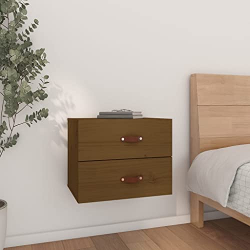 ROMHZKS Wand-Nachttisch aus massivem Kiefernholz mit Stauraum, stabile Oberplatte, platzsparendes Design für Schlafzimmer und Wohnbereich ROMHZKS Wand-Nachttisch aus massivem Kiefernholz mit Stauraum, stabile Oberplatte, platzsparendes Design für Schlafzimmer und Wohnbereich von ROMHZKS