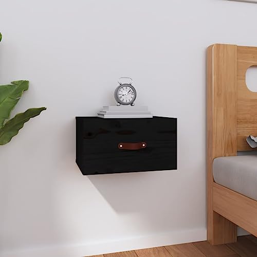 ROMHZKS Wand-Nachttisch aus massivem Kiefernholz mit Stauraum, stabile Oberplatte, platzsparendes Design für Schlafzimmer ROMHZKS Wand-Nachttisch aus massivem Kiefernholz mit Stauraum, stabile Oberplatte, platzsparendes Design für Schlafzimmer von ROMHZKS