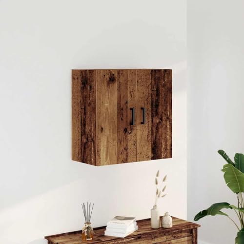 ROMHZKS Wandschrank Hängeschrank aus Holzwerkstoff mit Stauraum und Präsentationsfläche für Wandmontage von ROMHZKS