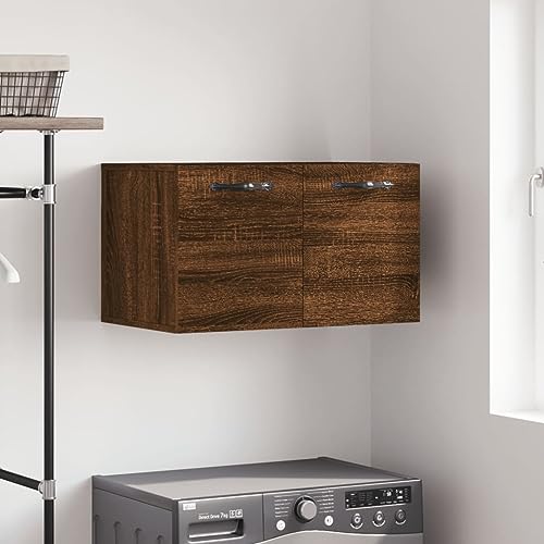 ROMHZKS Wandschrank Hängeschrank aus Holzwerkstoff mit Stauraum und Präsentationsfläche für Wandmontage von ROMHZKS
