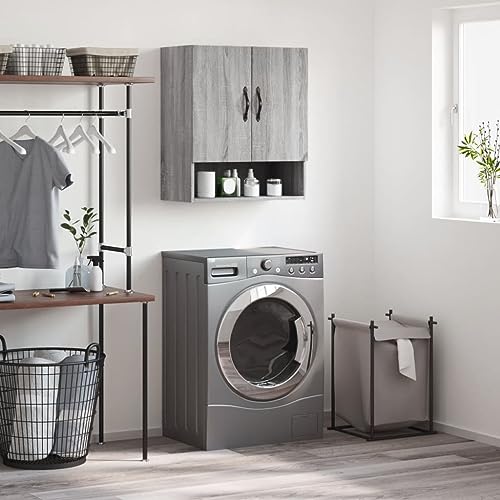 ROMHZKS Wandschrank Hängeschrank mit Stauraum, Holzwerkstoff feuchtigkeitsbeständig, für Deko und Aufbewahrung von ROMHZKS