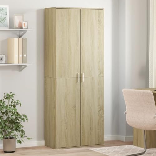Stilvolles Highboard aus Holzwerkstoff mit viel Stauraum, elegant und feuchtigkeitsbeständig für Wohnzimmer Einrichtung von ROMHZKS